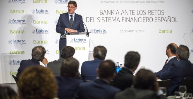 El presidente de Bankia, José Ignacio Goirigoizarri, en un desayuno informativo organizado por la Federación Empresarial Toledana (Fedeto). E.P.