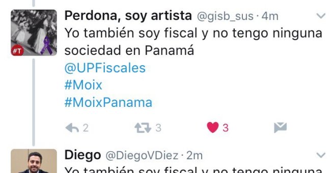 Los fiscales se rebelan contra Moix en Twitter