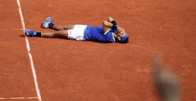 Rafael Nadal en la final de Roland Garros. EFE/EPA/Stephan Mueller