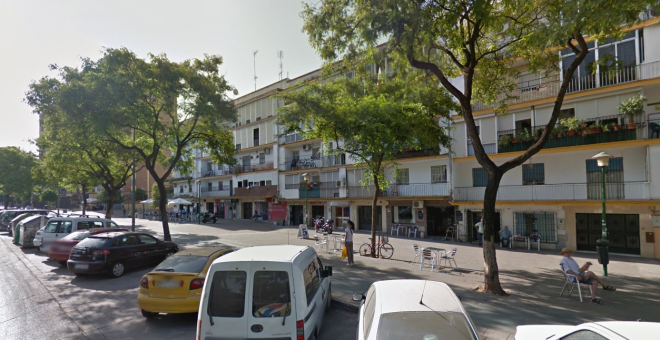 Calle Gorrión en el barrio sevillano de los pajaritos.