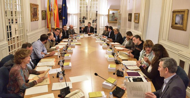 Reunió de la Junta de Síndics de les Corts Valencianes