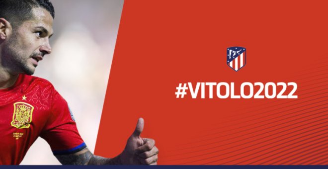 Vitolo ya es nuevo jugador del Atlético de Madrid. /WEB DEL ATLÉTICO