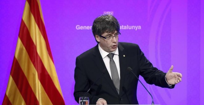 El presidente de la Generalitat de Cataluña, Carles Puigdemont. - EFE