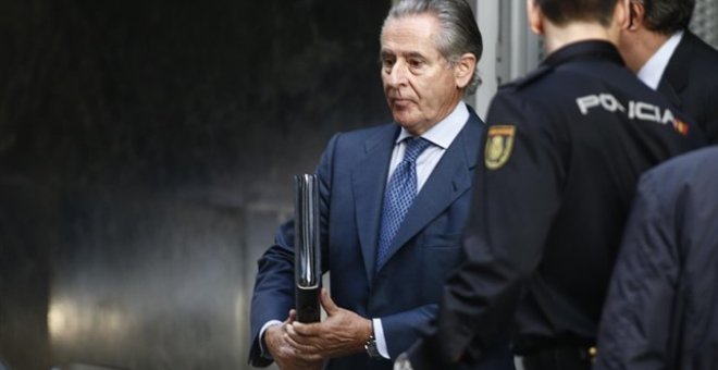 Miguel Blesa tras declarar ante el juez Andreu por las tarjetas Black en 2015 /EUROPA PRESS