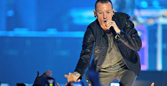 Chester Bennington, cantante de Linkin Park, en un concierto. REUTERS
