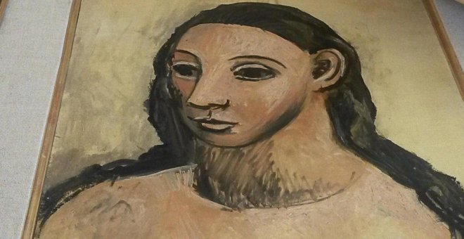 Detalle de "Cabeza de mujer joven" (1906) de Pablo Picasso / EFE