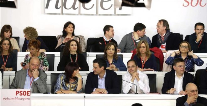 Vista general de los integrantes de la Comisión Ejecutiva Federal del PSOE al inicio de la reunión del Comité Federal del PSOE el pasado 22 de Mayo/ EFE