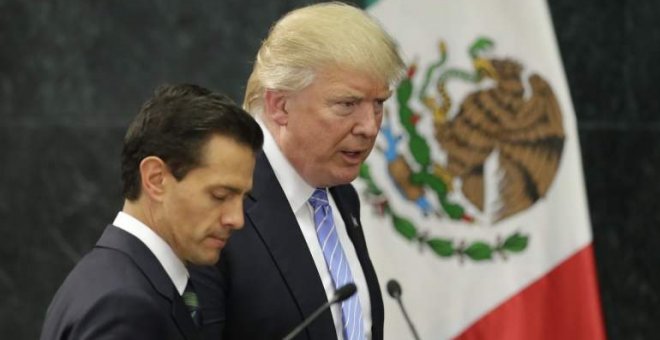 El presidente de EEUU, Donald Trump, y su homólogo mexicano, Enrique Peña Nieto, en una de sus reuniones. Archivo REUTERS