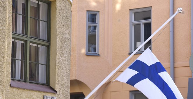 Bandera de Finlandia./AFP