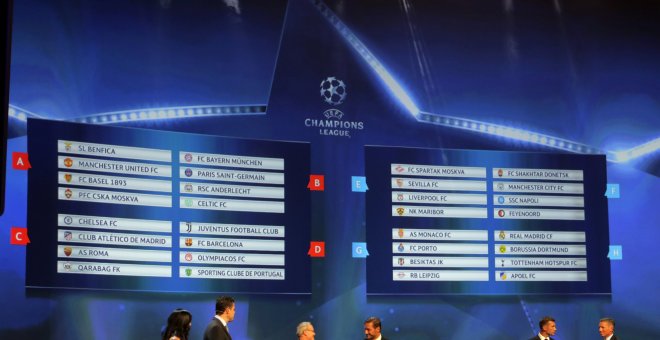 Sorteo de la Champions League 2017-2018. REUTERS/Eric Gaillard