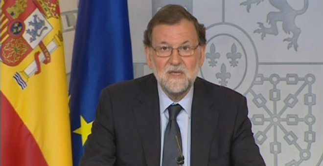 El presidente del Gobierno, Mariano Rajoy, durante su comparecencia tras el Consejo de Ministros.