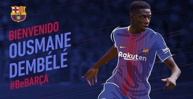 El FC Barcelona ficha a Dembélé por 105 millones más 40 variables. / Europa Press