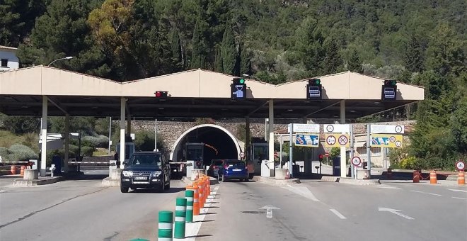 El túnel de Sóller, situado en la isla de Mallorca bajo la sierra de Alfabia. E.P.