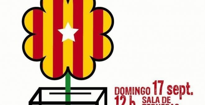 Cartel de la convocatoria del acto de 17 de septiembre en Madrid en apoyo del referéndum en Catalunya. | EP