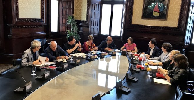 Reunión de la Mesa del Parlament de Catalunya. E.P.