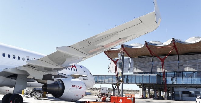 Avión de Iberia en el aeropuerto de Barajas /EUROPA PRESS