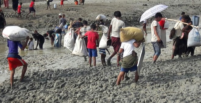 Más de 146.000 personas han llegado a Bangladesh en los últimos días escapando de la violencia el estado de Rakhine, en Myanmar. MSF