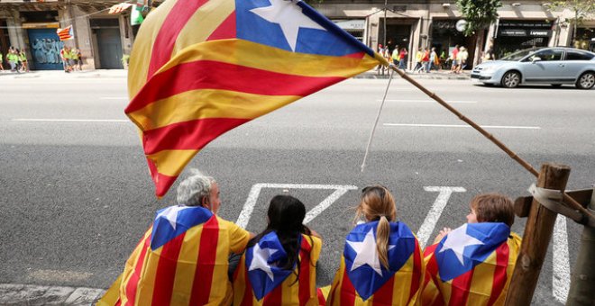 El Día Nacional ha estado llena de actos, pero el más destacable ha sido la manifestación en favor del ejercicio del derecho de autodeterminación en Catalunya, en el centro de Barcelona, convocada por entidades de la sociedad civil / REUTERS