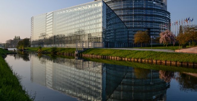 Edificio de la sede del Parlamento Europeo, en Estrasburgo. AFP/ Sebastiane Bozon