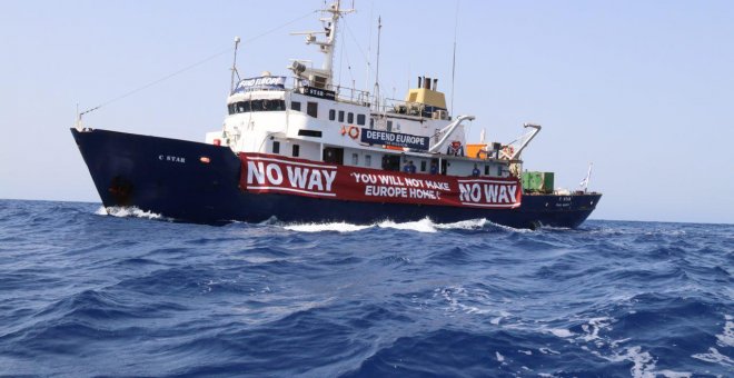 Imagen del barco C-Star, del movimiento ultradechista Defend Europe.- DEFEND EUROPE