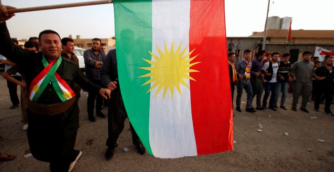 Kurdos participan en el referéndum de independencia. / AZAD LASHKARI (REUTERS)