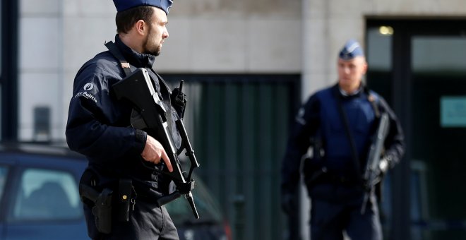 Fotografía de un policía belga. / Reuters