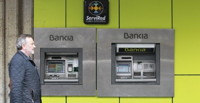 Cajeros automáticos de Bankia en Madrid. E.P.