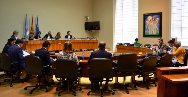 Reunión de la Comisión de Interior del Parlamento de Galicia.