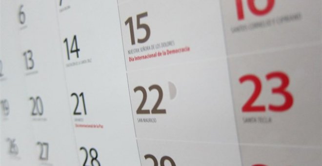 El calendario laboral de 2018 tendrá doce festivos con un solo puente. / Europa Press