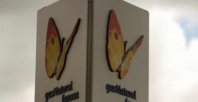 El logo de Gas Natural Fenosa en su sede en Madrid. REUTERS/Sergio Perez