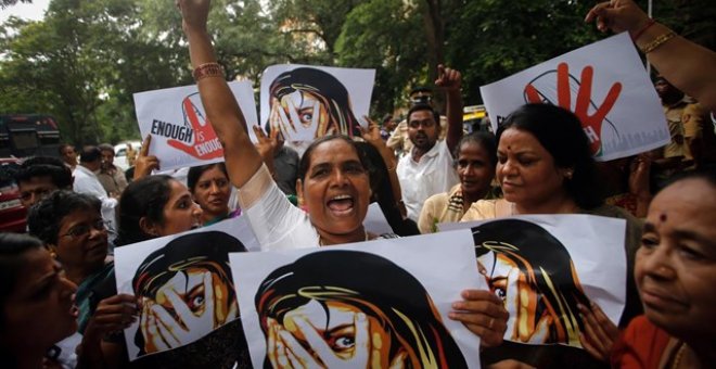 Imagen de archivo de una protesta en India contra la violencia machista y el abuso contra las mujeres. Danish Siddiqui/Reuters