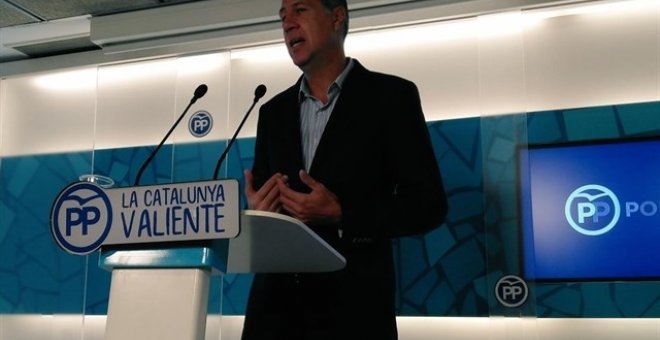 El presidente del PP en Catalunya, Xavier Garcia Albiol. E.P.