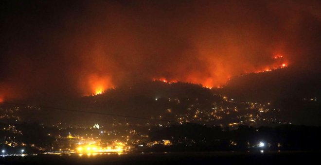 Incendios forestales asolan Galicia /EFE