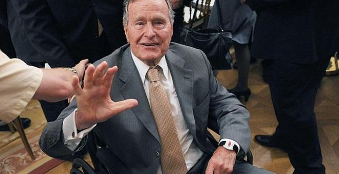 El expresidente de EEUU George Bush padre. AFP