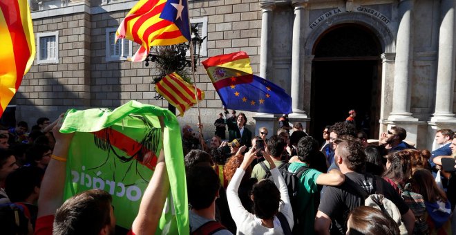 Álvaro de Marichalar frente a las movilizaciones de grupos independentistas pidiendo "la unidad de España" / EUROPA PRESS