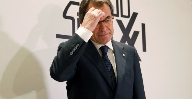 El expresident de la Generalitat Artur Mas antes de participar en un coloquio organizado por el Club Siglo XXI. EFE/JuanJo Martin