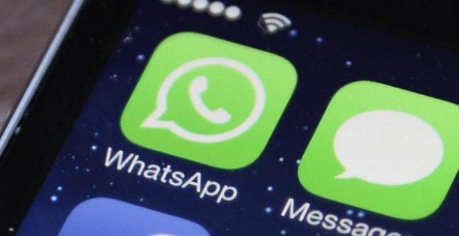La aplicación de Whatsapp en el 'smartphone' de un usuario.- EFE