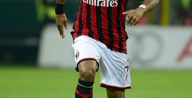 El futoblista Robinho durante un partido con el Milan. - AFP