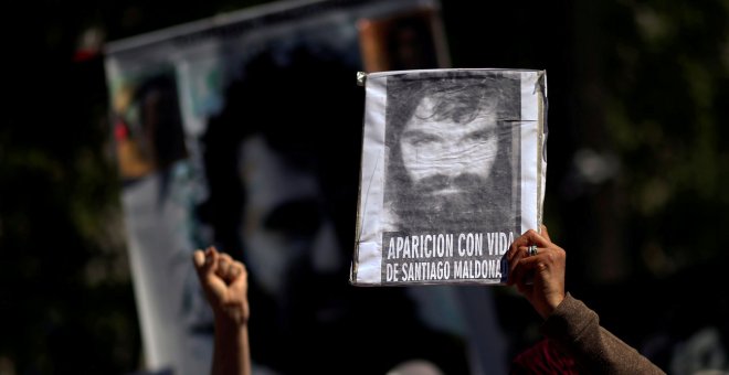 El rostro de Santiago Maldonado, símbolo de una lucha.- REUTERS