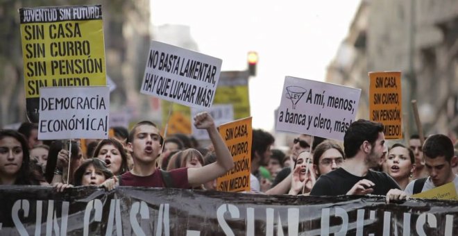 Manifestación contra la precariedad juvenil - Imagen de archivo / EUROPA PRESS