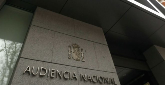 Entrada de la sede de la Audiencia Nacional en Madrid. E.P.