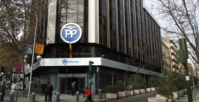 Sede nacional del PP en la calle Génova de Madrid. E.P.