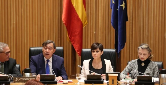 El nuevo fiscal general, Sánchez Melgar, ha comparecido este martes en la Comisión de Justicia del Congreso de los Diputados. / Europa Press