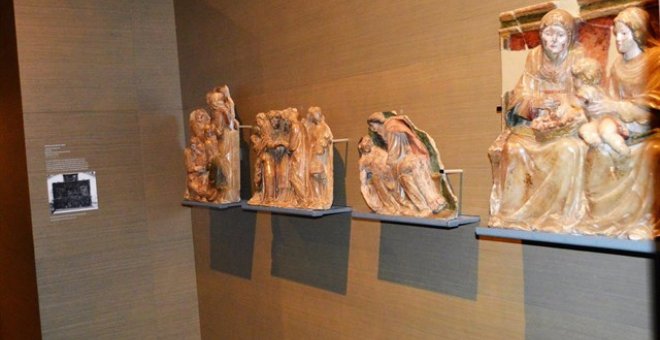 Peces del Monestir de Sixena exposades al Museu de Lleida. /Europa Press.