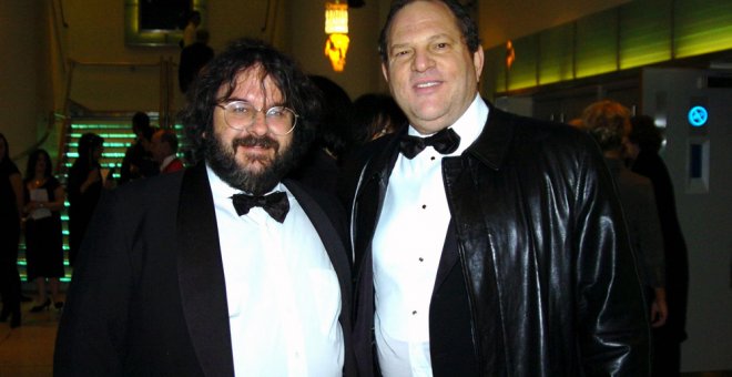 Peter Jackson junto a Harvey Weinstein.
