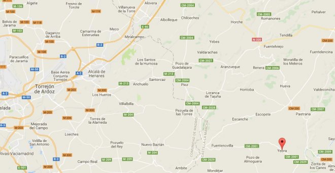 Localización de Yebra en el mapa. / MAPS