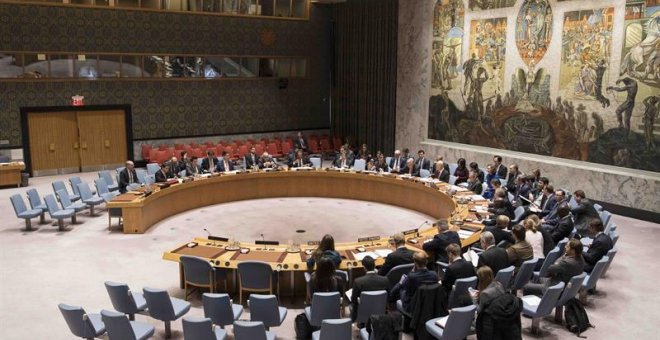 Vista general de un pleno del Consejo de Seguridad. - EFE
