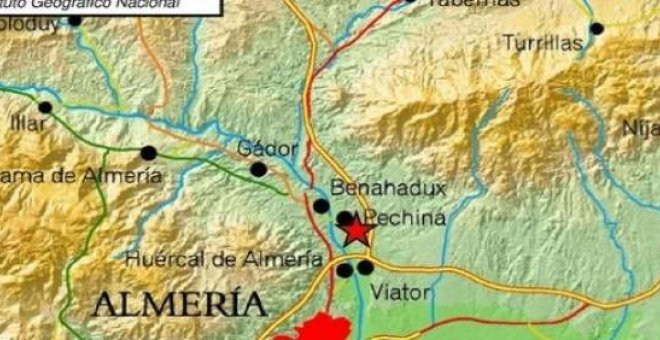 Terremoto en la provincia de Almería Terremoto en la provincia de Almería. EUROPA PRESS/INSTITUTO GEOGRÁFICO NACIONAL