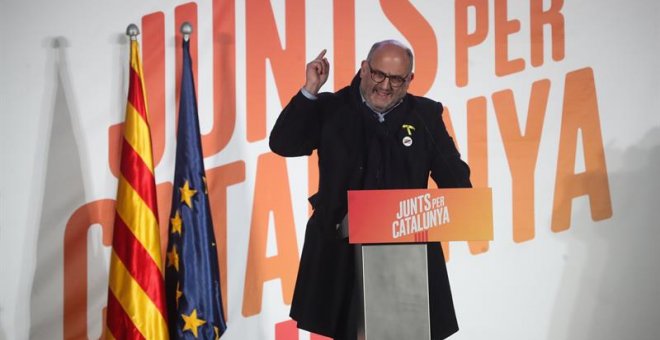 El portavoz de Junts per Catalunya (JxCat) y diputado electo, Eduard Pujol.- Javier Etxezarreta (EFE)