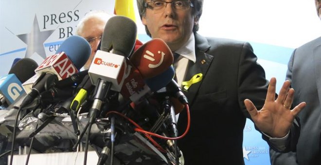Carles Puigdemont desde Bruselas.